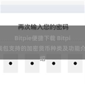 Bitpie便捷下载 Bitpie钱包支持的加密货币种类及功能介绍