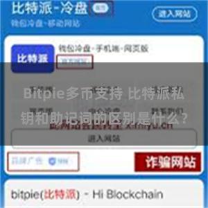 Bitpie多币支持 比特派私钥和助记词的区别是什么？