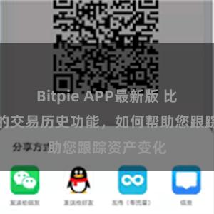 Bitpie APP最新版 比特派钱包的交易历史功能，如何帮助您跟踪资产变化