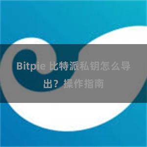 Bitpie 比特派私钥怎么导出？操作指南