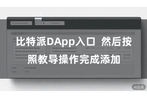 比特派DApp入口  然后按照教导操作完成添加