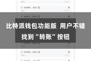 比特派钱包功能版  用户不错找到“转账”按钮
